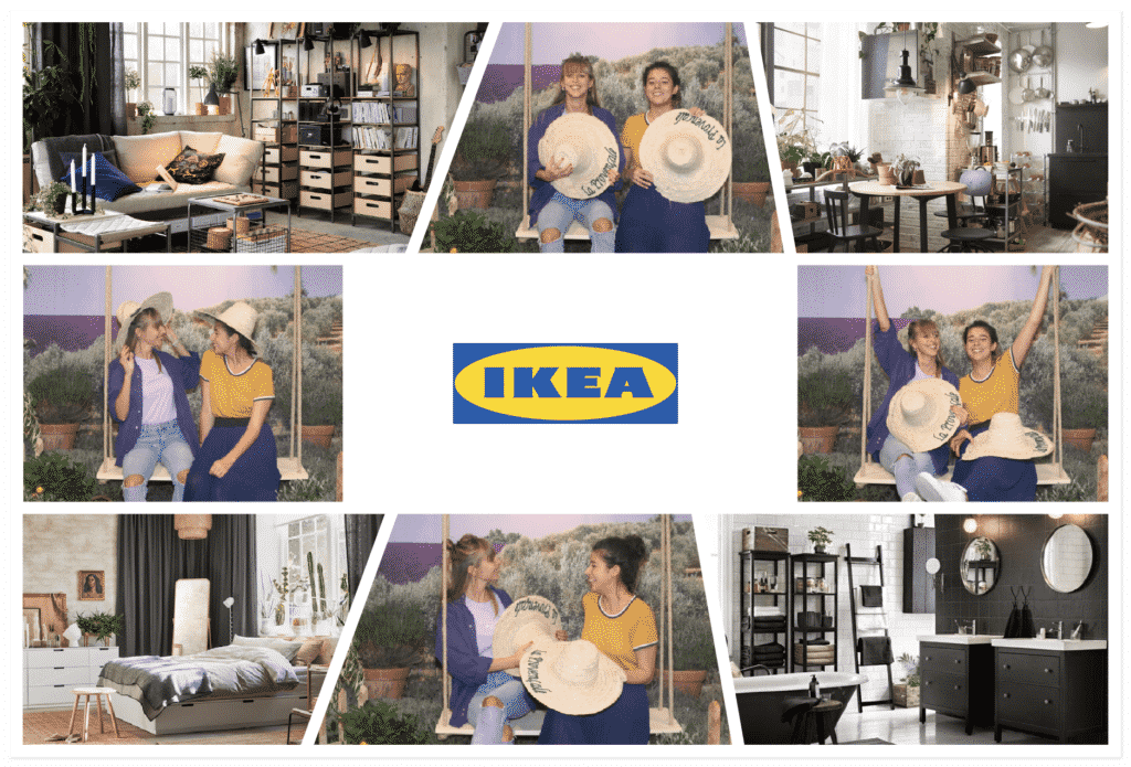 Événement IKEA avec animation photobooth effet vignettes créatives pour l'annonce du catalogue 2020