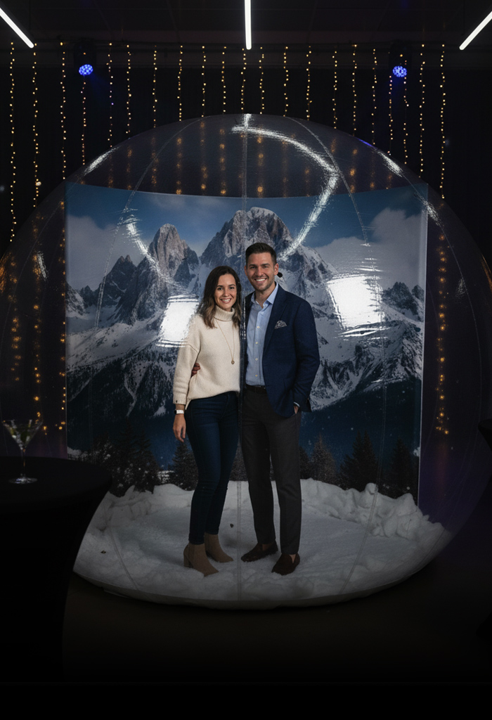 location boule de neige gonflable