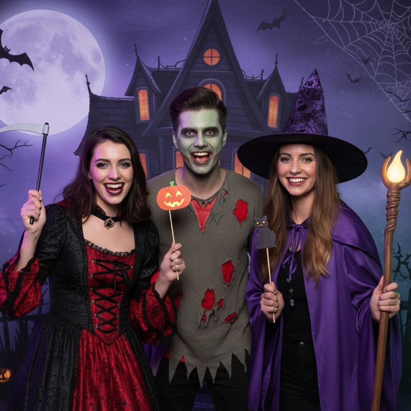 borne photo halloween