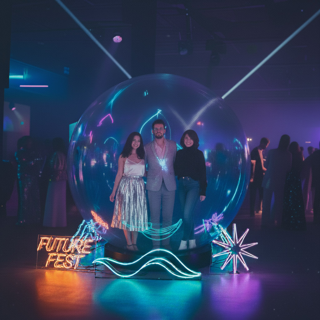 boule gonflable photobooth