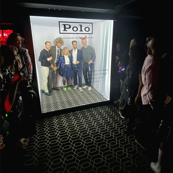 cabine photo magazine flashmat pour ralph lauren à paris