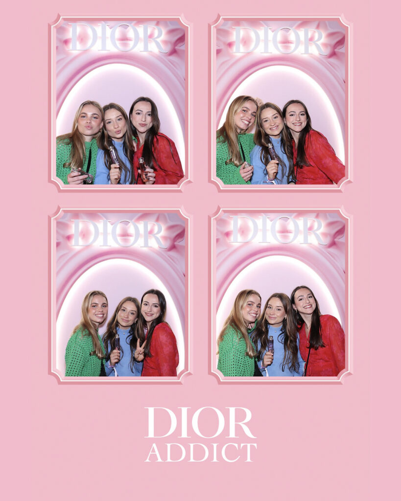 animation photobooth pour dior à paris