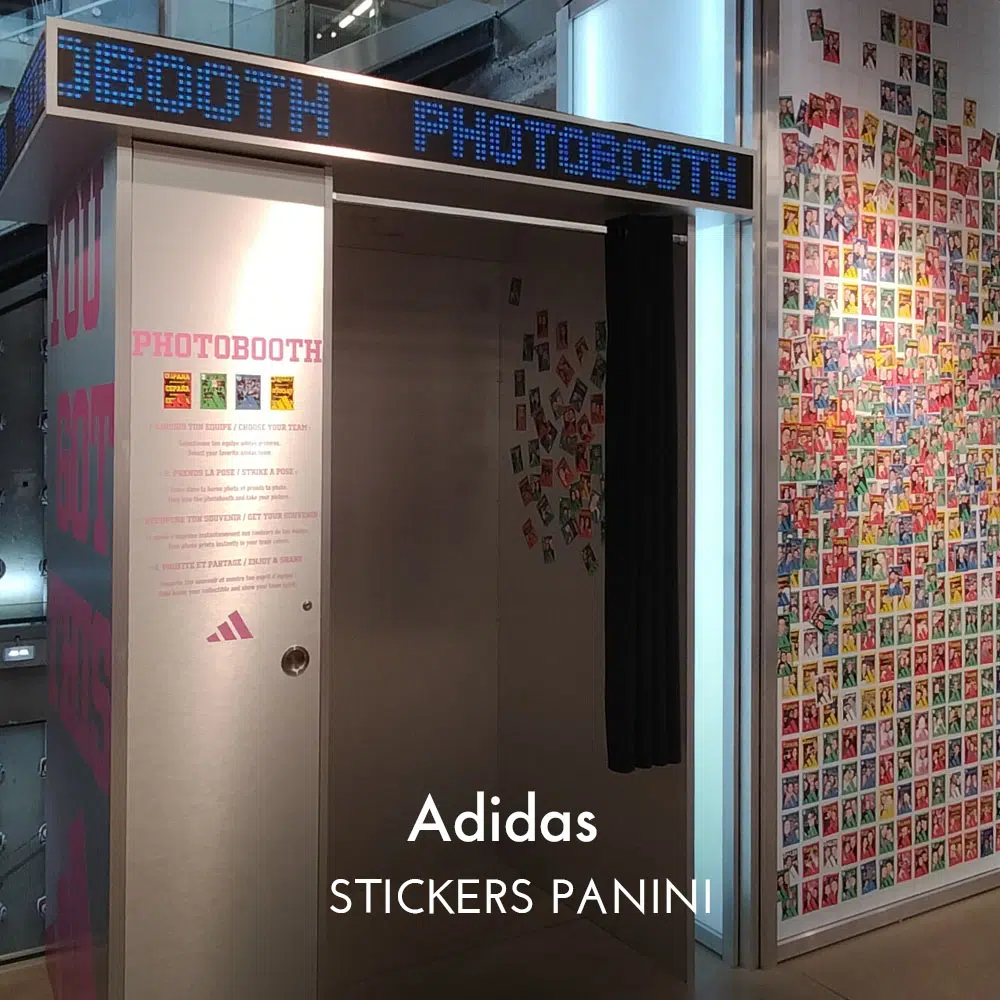 borne photomaton paris adidas flashmat